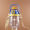 QD-0008 Straw Water Bottle, Large Leak-proof Vacuum BPA Free Cute Kids Insulated Portable Water Bottle 800ML /1000ML