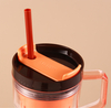QD-0019 Eco-friendly PBA Free Car Bottle with Straw Sports Drinking Gym Water Bottle with Handle 600ML/1000ML