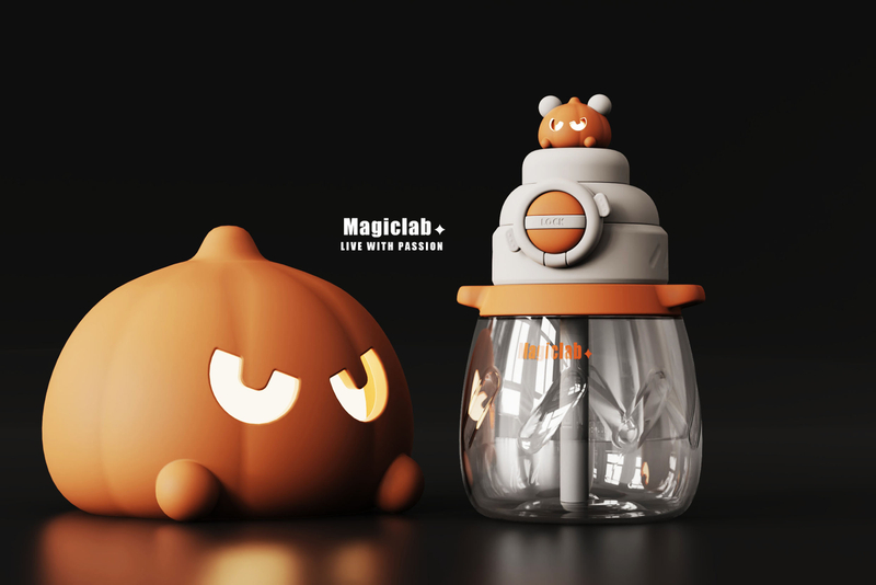  QD-0010 Straw Water Bottle, Leak-proof Vacuum BPA Free Cute Kids Insulated Portable Water Bottle