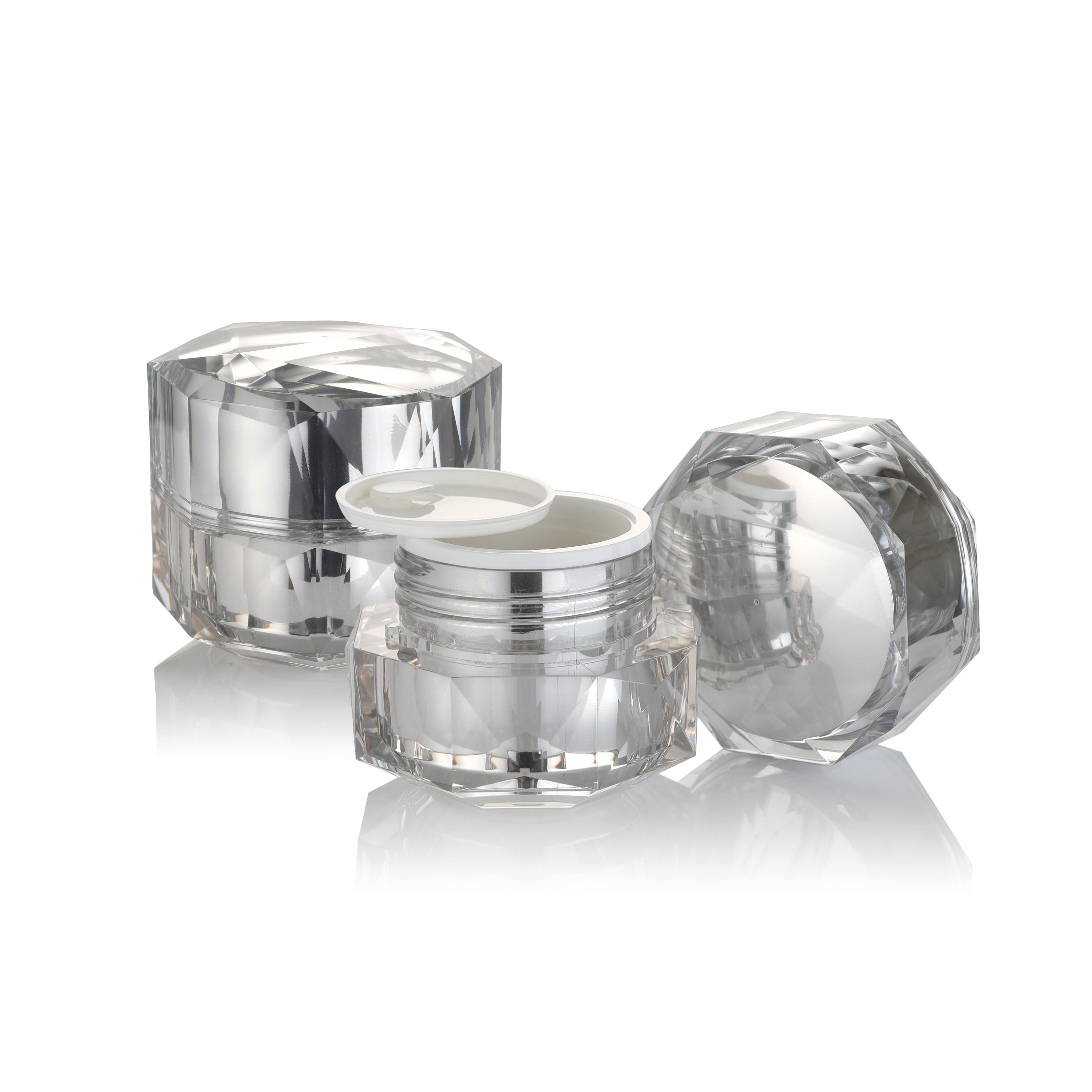 LUXURY, ACRYLIC, CREAM JARS, 0060