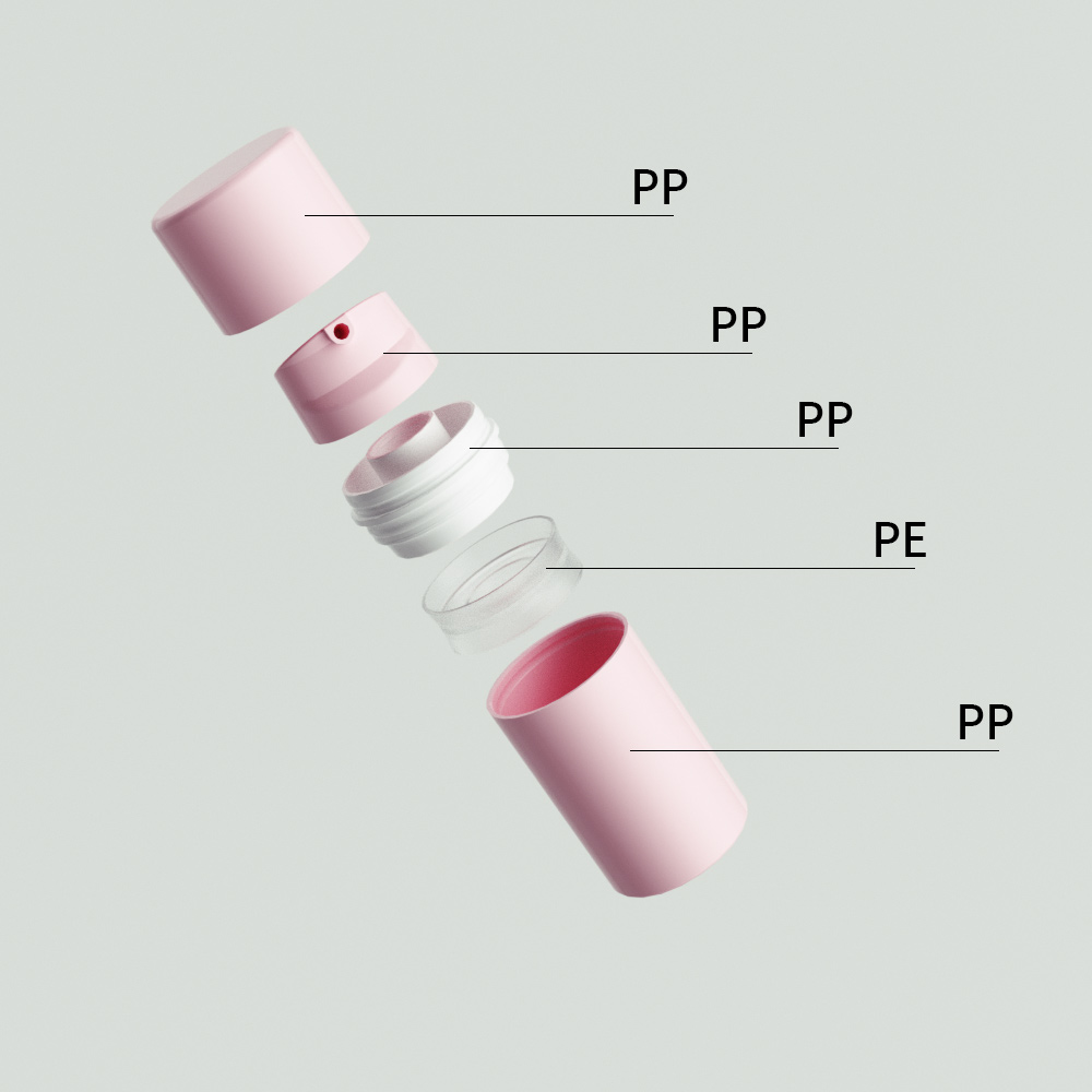 PP, Airless,Bottle, 4 Types of pumps, Z001