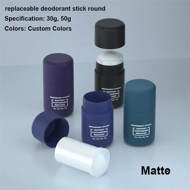 50g Cylinder Replaceable Deodorant Stick Container