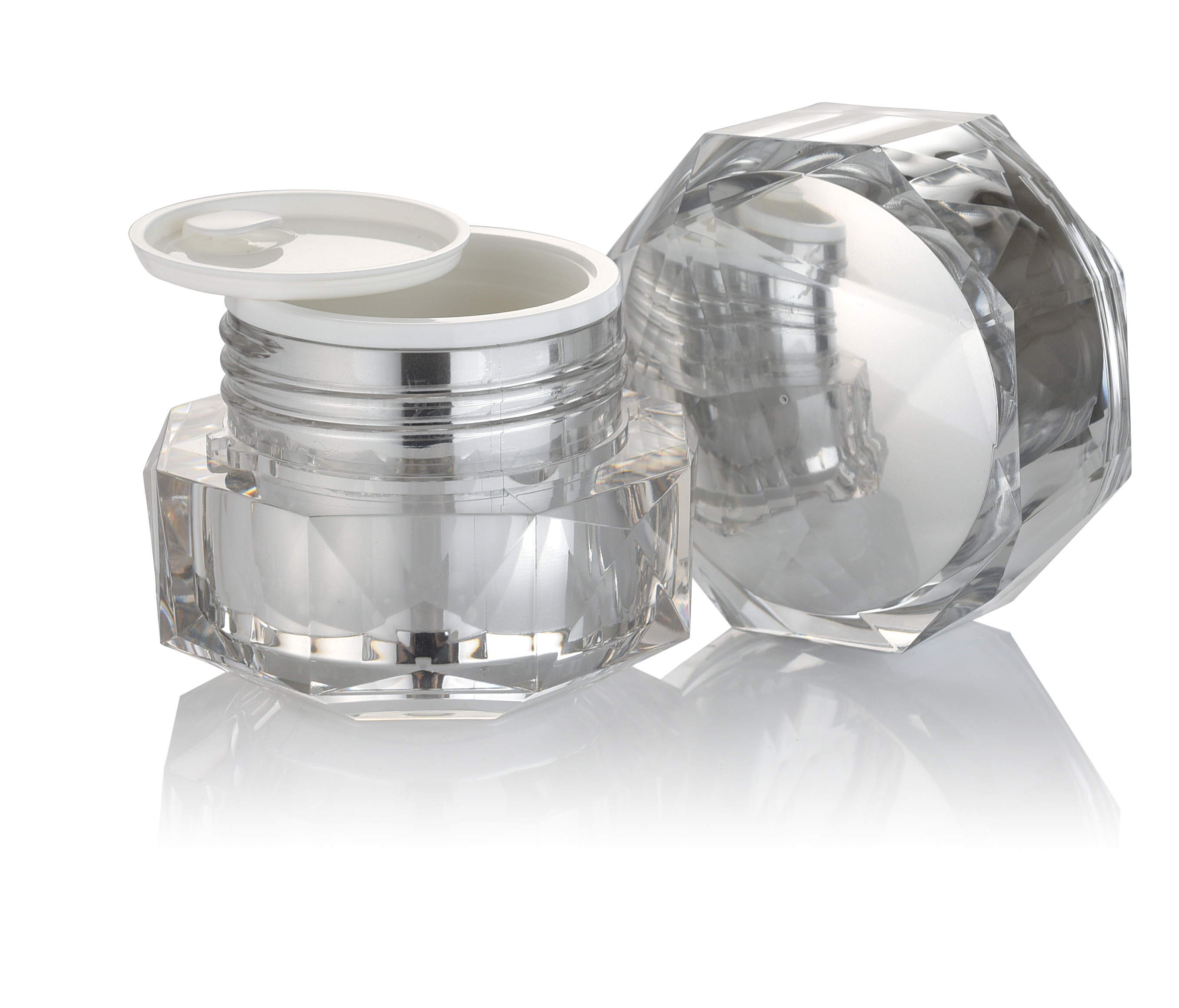 LUXURY, ACRYLIC, CREAM JARS, 0060