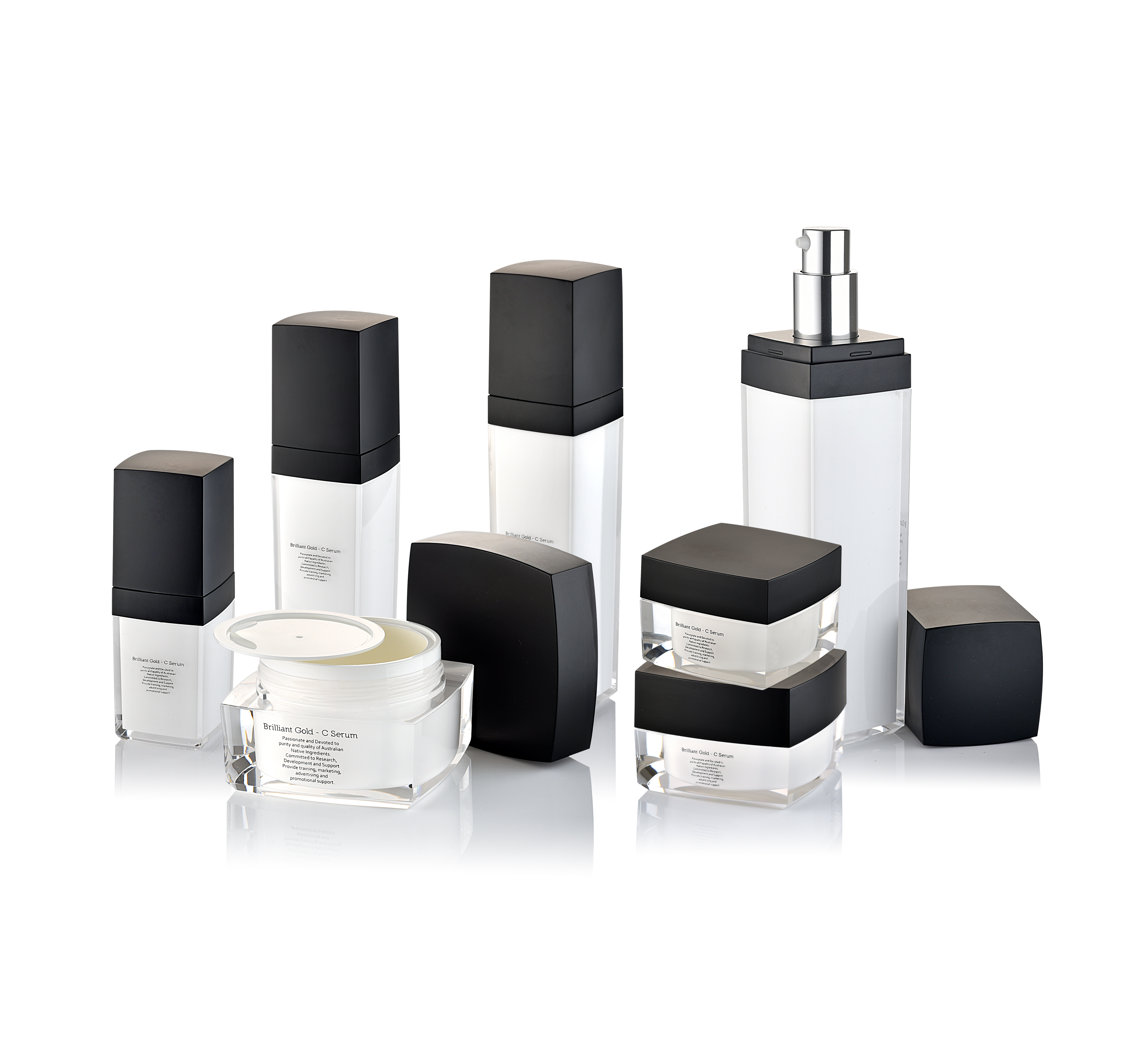 ACRYLIC, CREAM JARS&BOTTLES, 0050