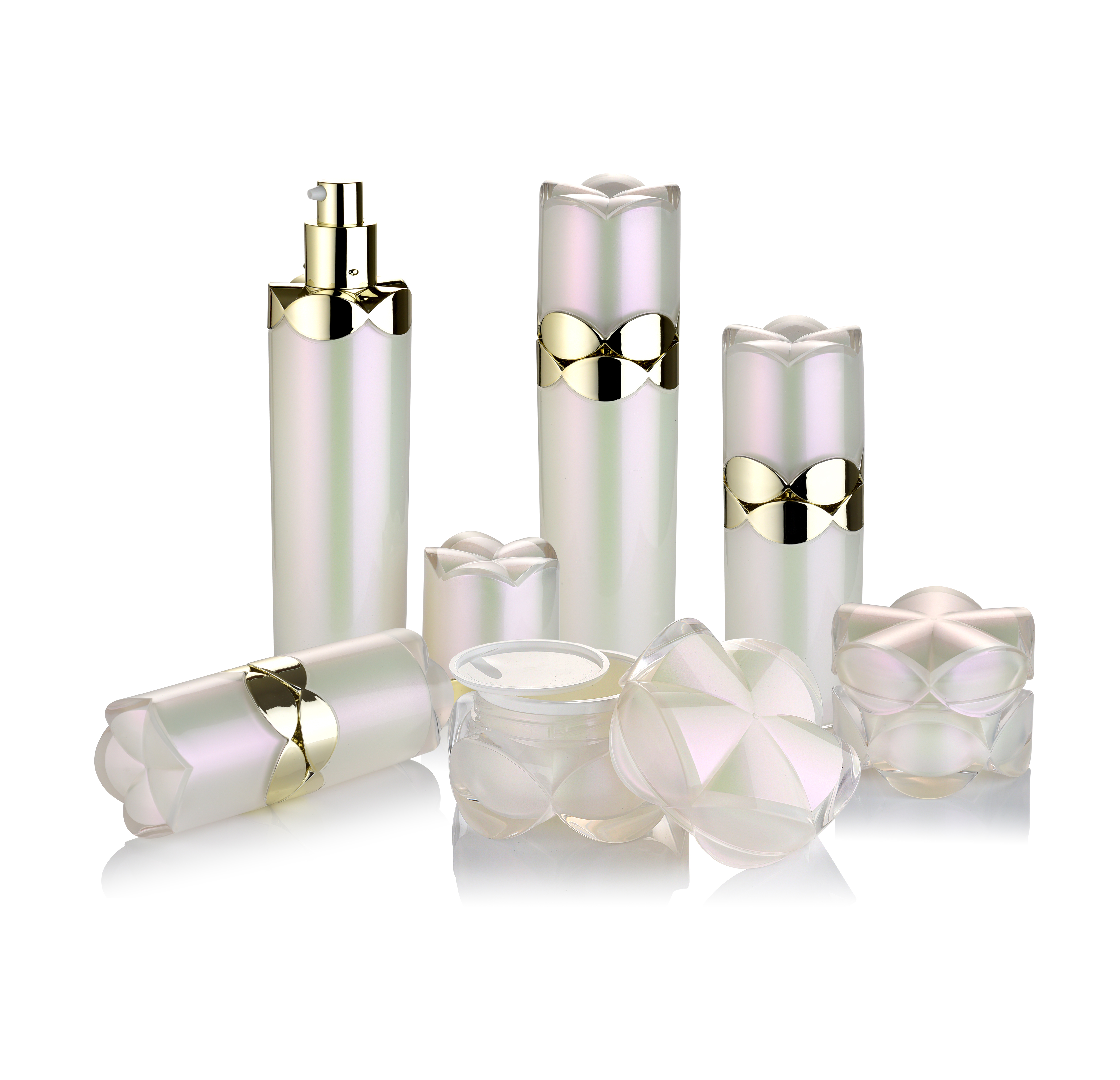 LUXURY, ACRYLIC, CREAM JARS&BOTTLES, 6008