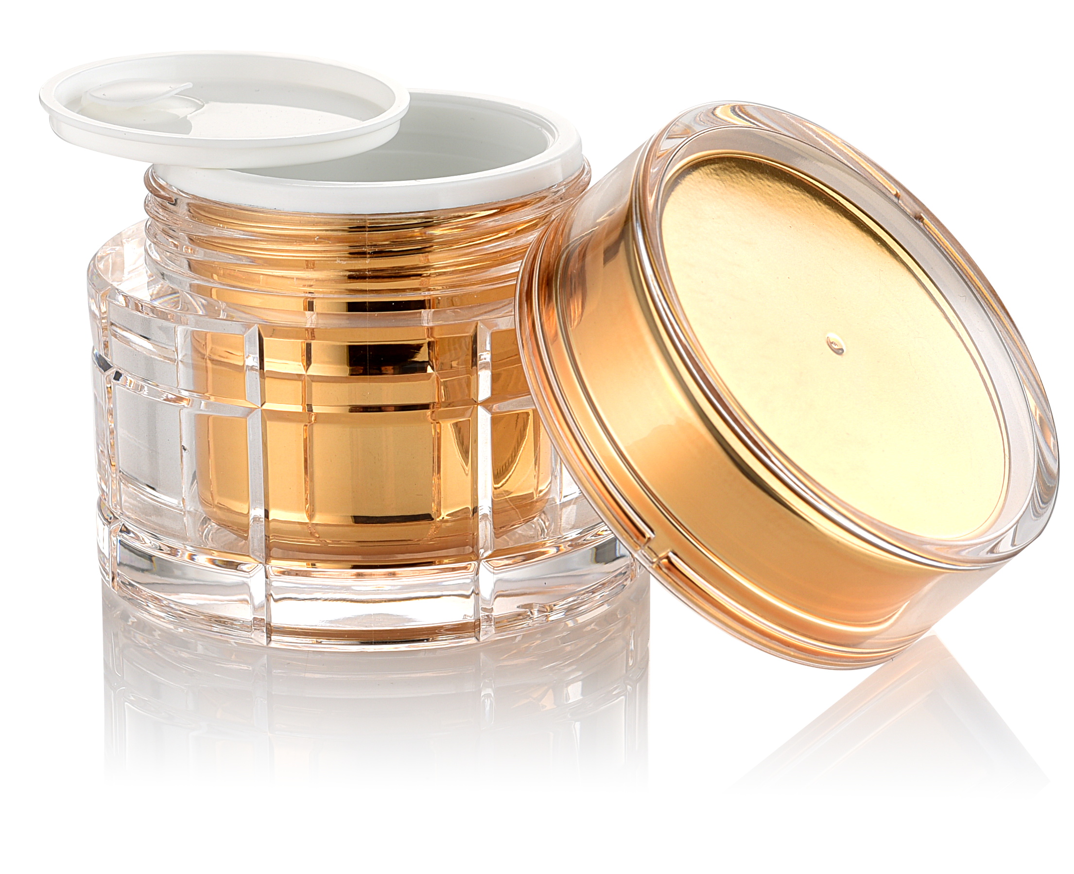 LUXURY, ACRYLIC, CREAM JARS&BOTTLES, 3302